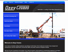 Tablet Screenshot of ozzycranes.com.au